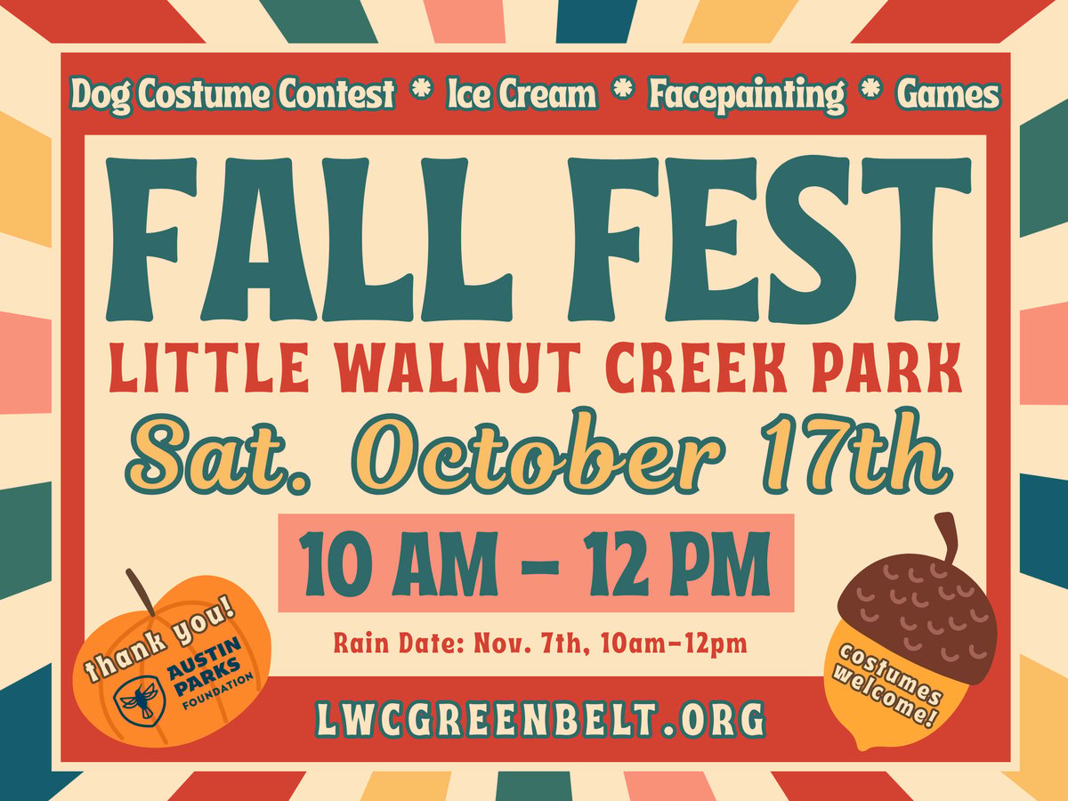 Upcoming community event flyer at Little Walnut Creek Greenbelt